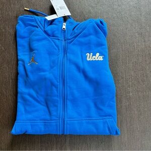 Nike Jordan NWT UCLA Blue Gold Zip Up Hoodie Size XXL